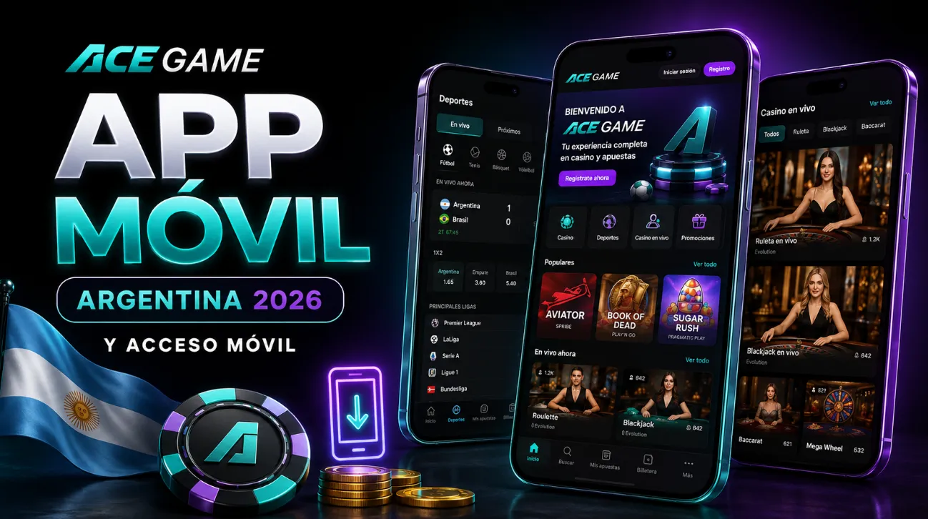 Ace Game app Argentina 2026 y acceso móvil