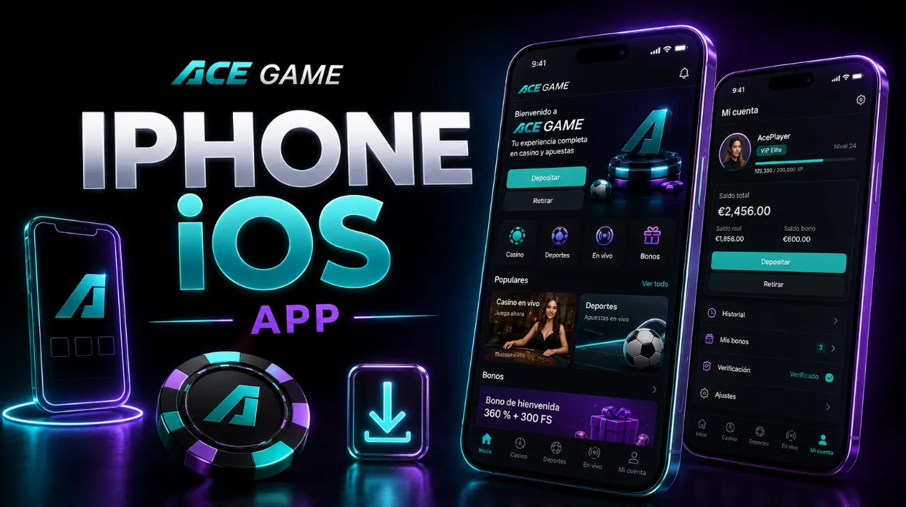 Ace Game app en iPhone y iOS